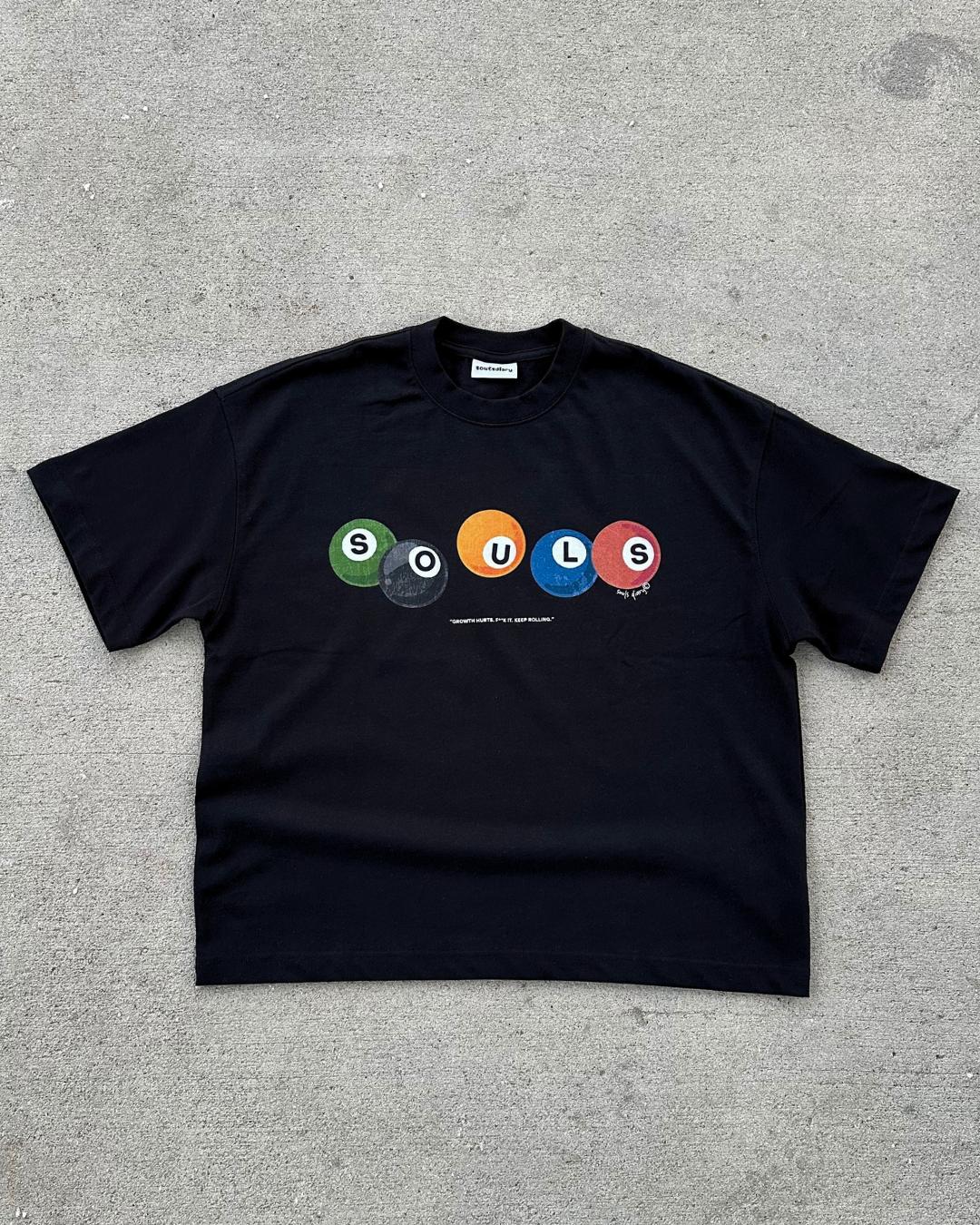 "rolling tee" in black