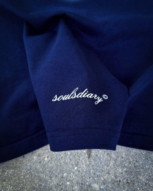 "midnight" flower tee