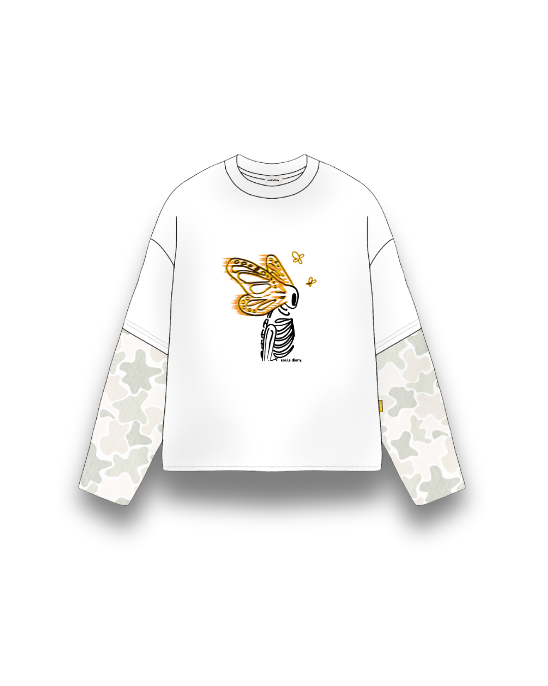 "metamorphosis" camo tee