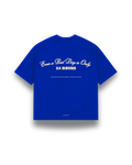 royal blue "24 hour" tee
