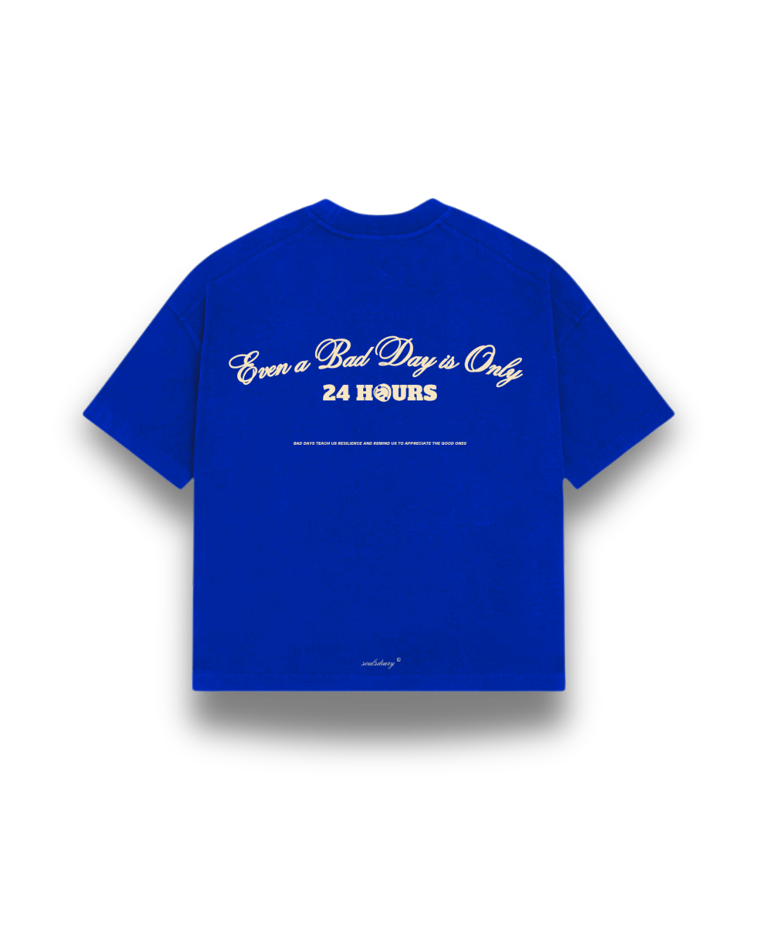 royal blue "24 hour" tee