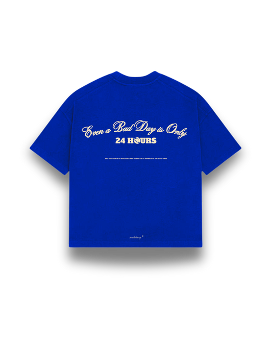 royal blue "24 hour" tee