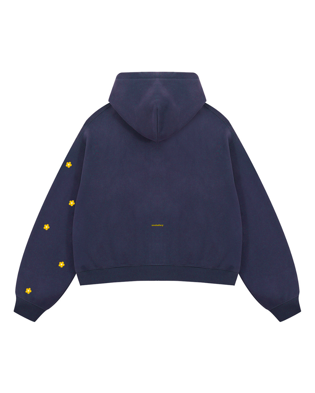 "rooted" double zip hoodie