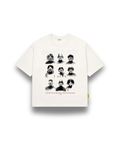 "faceless" white tee
