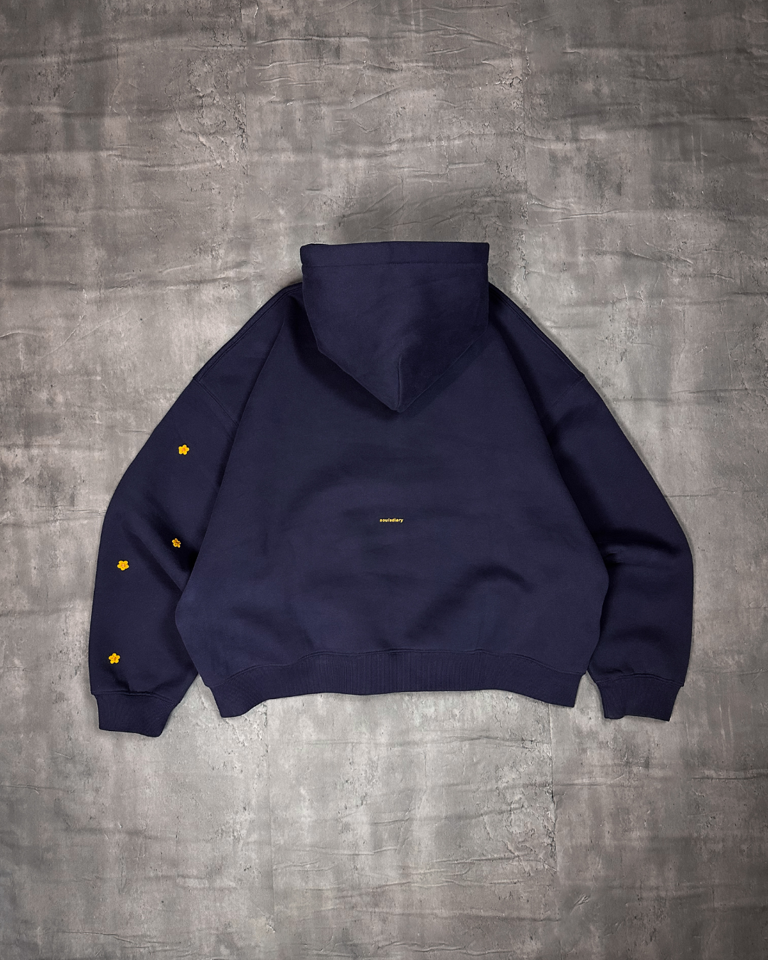 "rooted" double zip hoodie