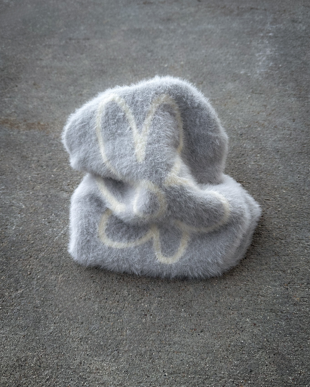"fur flower" beanie