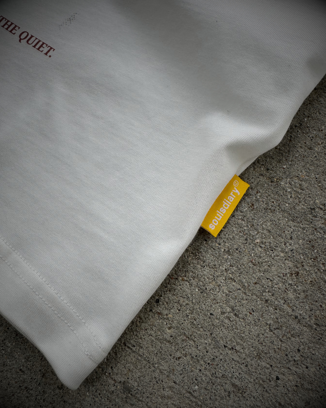 "faceless" white tee