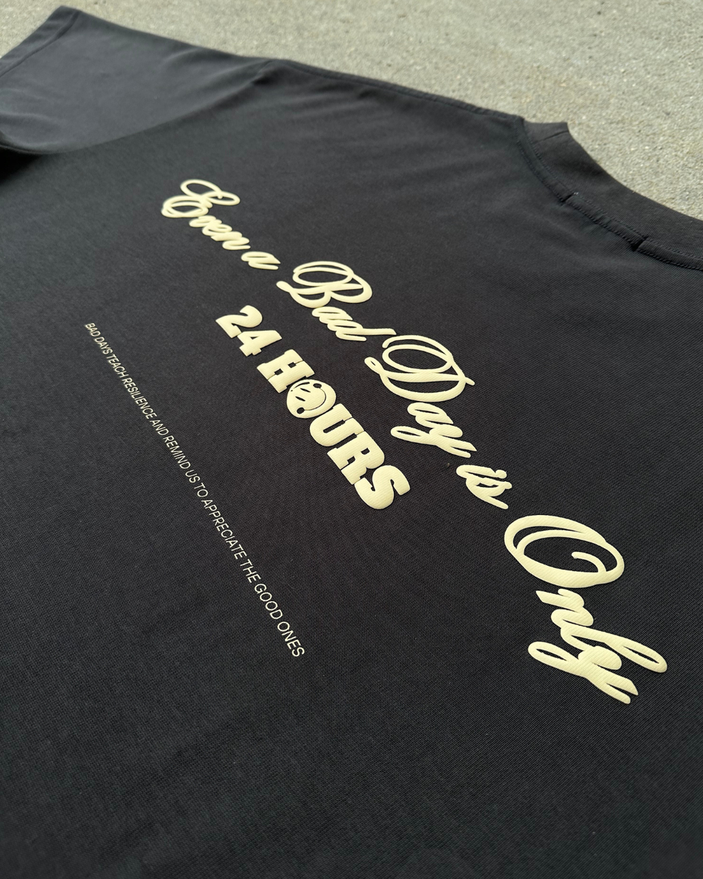 dark grey "24 hour" tee