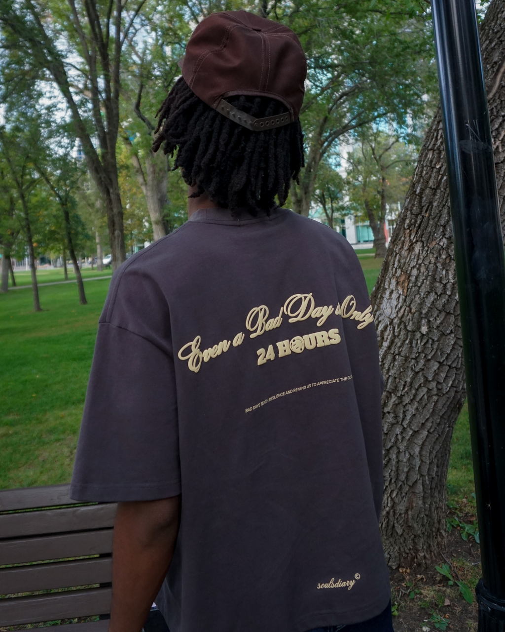 dark grey "24 hour" tee