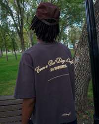 dark grey "24 hour" tee
