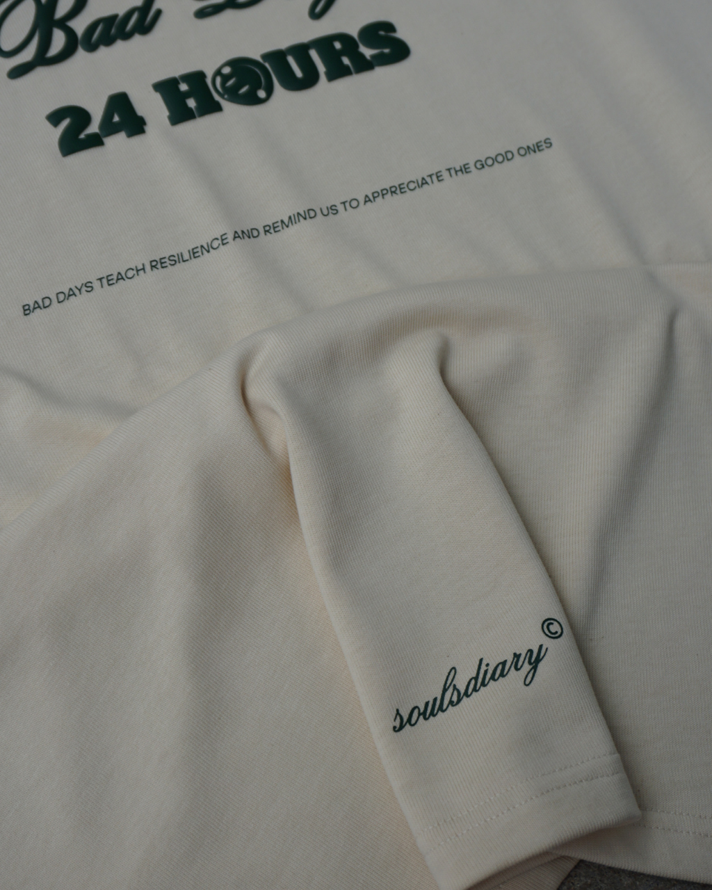 beige "24 hour" tee