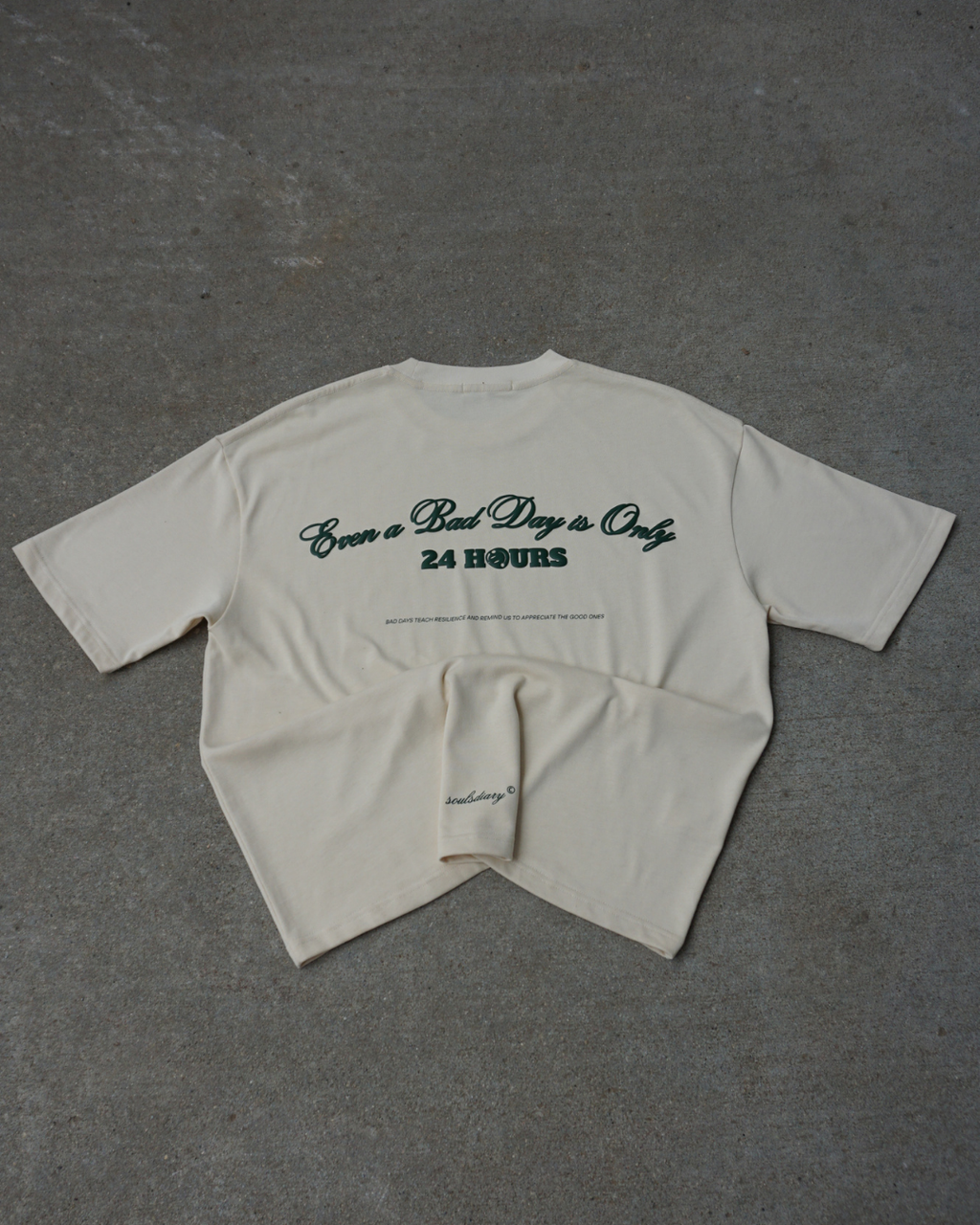 beige "24 hour" tee