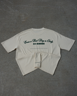 beige "24 hour" tee