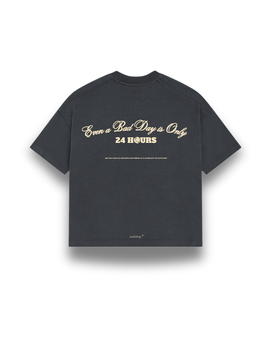 dark grey "24 hour" tee