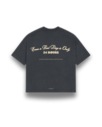 dark grey "24 hour" tee