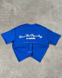 royal blue "24 hour" tee