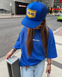 royal blue "24 hour" tee