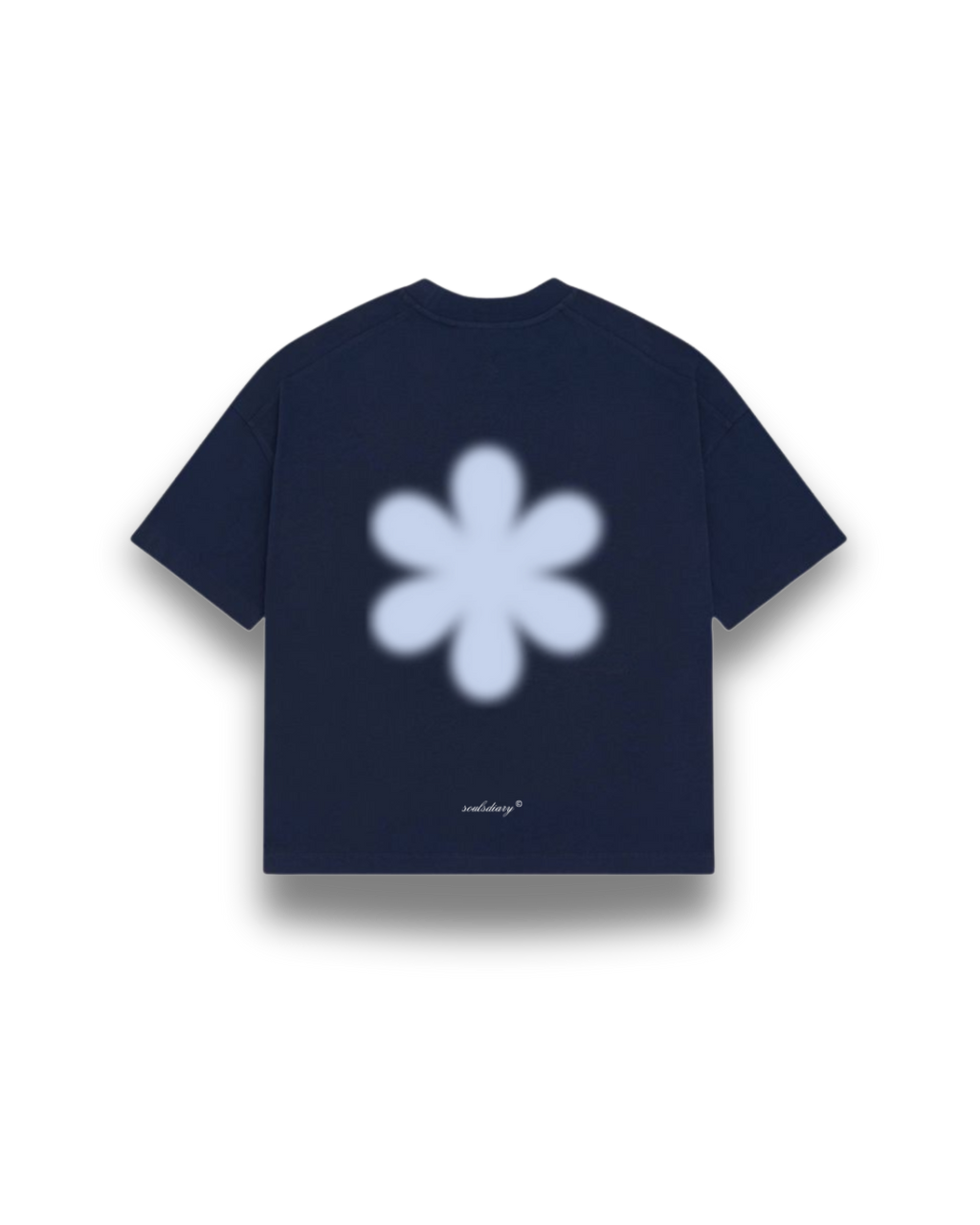 "midnight" flower tee