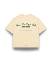 beige "24 hour" tee
