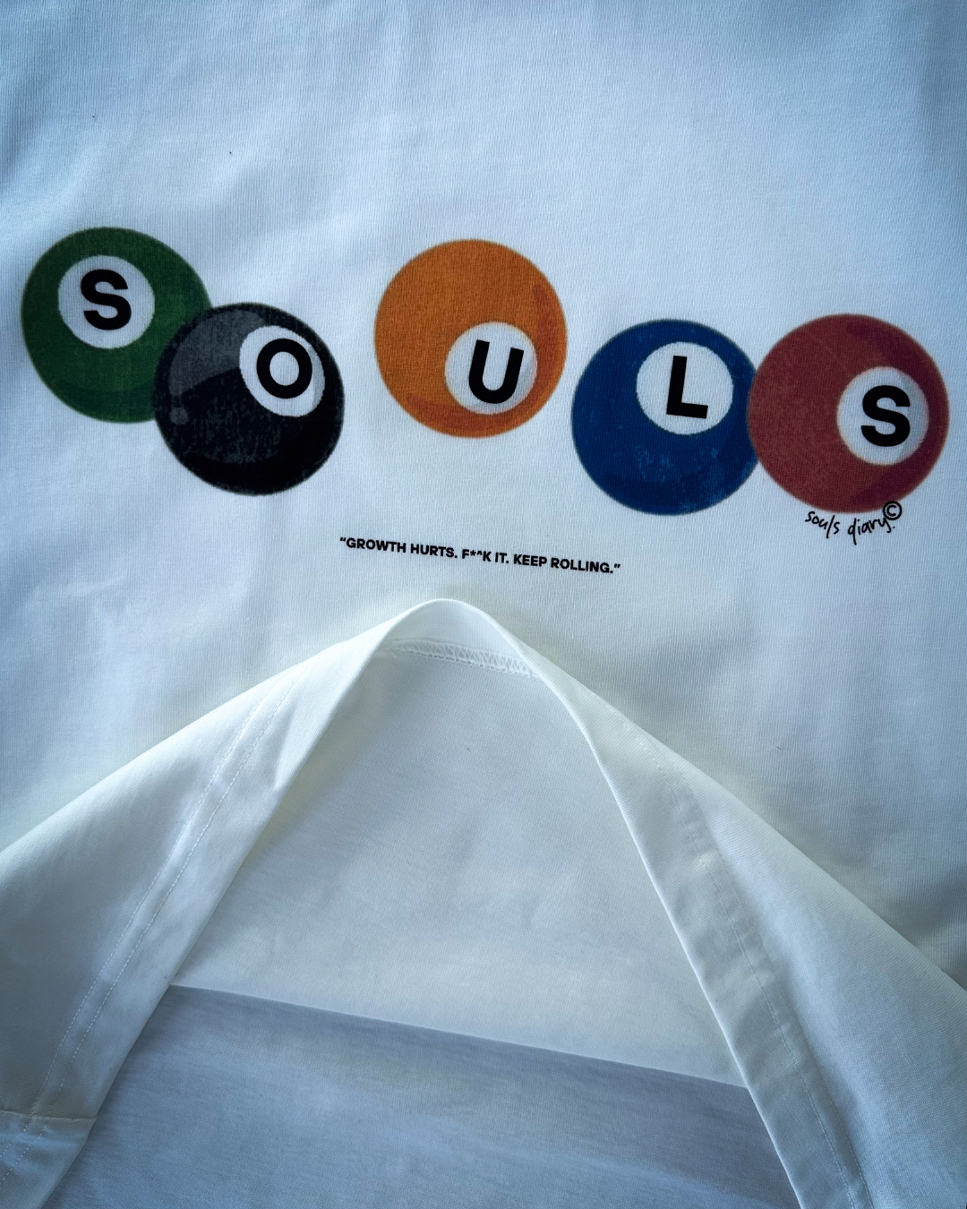 "rolling tee" in white