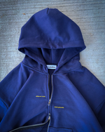 "rooted" double zip hoodie