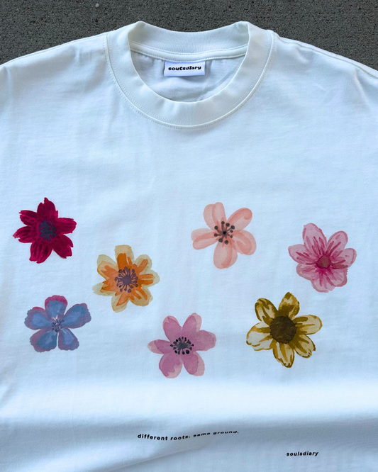 "floral" tee